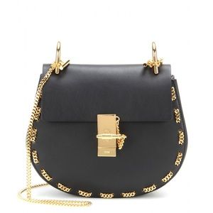 CHLOE
Calfskin Drew Chain Crossbody Bag Black
